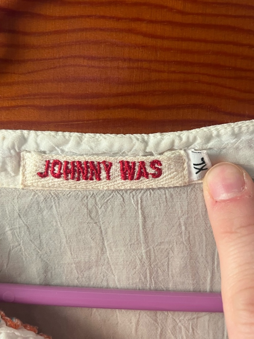Johnny Was Embroidered V-Neck Tunic Top - Picture 2 of 2